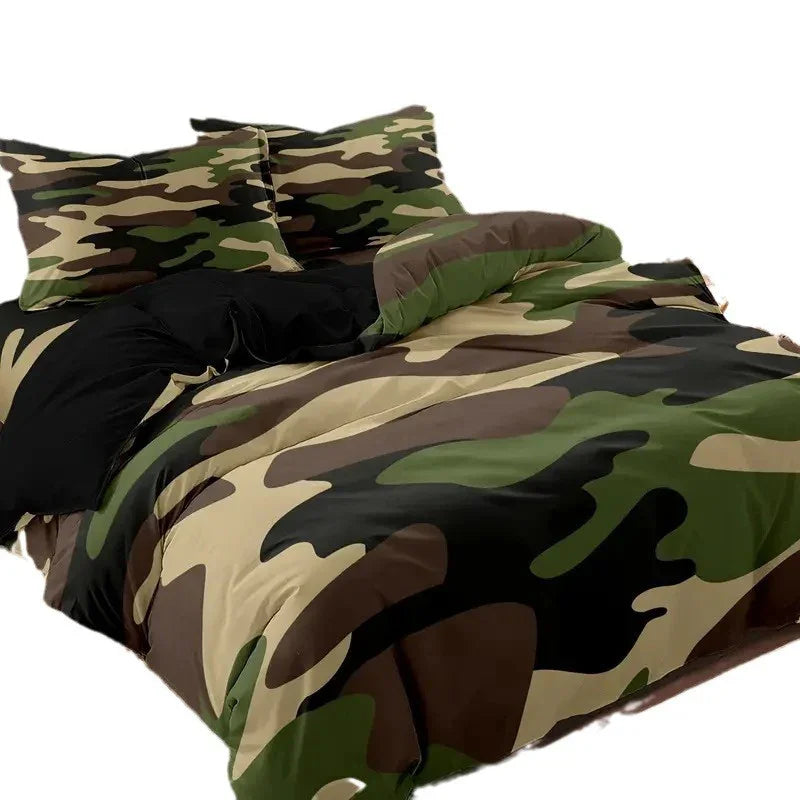 Printed Home Textile Animal Fur Grain Duvet Cover Pillowcase Three-piece Set EX-STOCK Canada