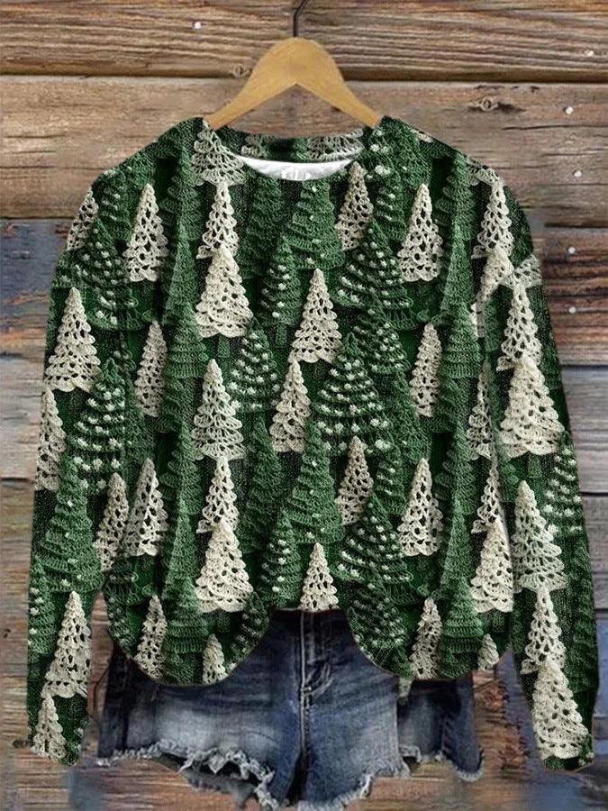 Women's Versatile Christmas 3D Digital Print Sweatshirt EX-STOCK Canada
