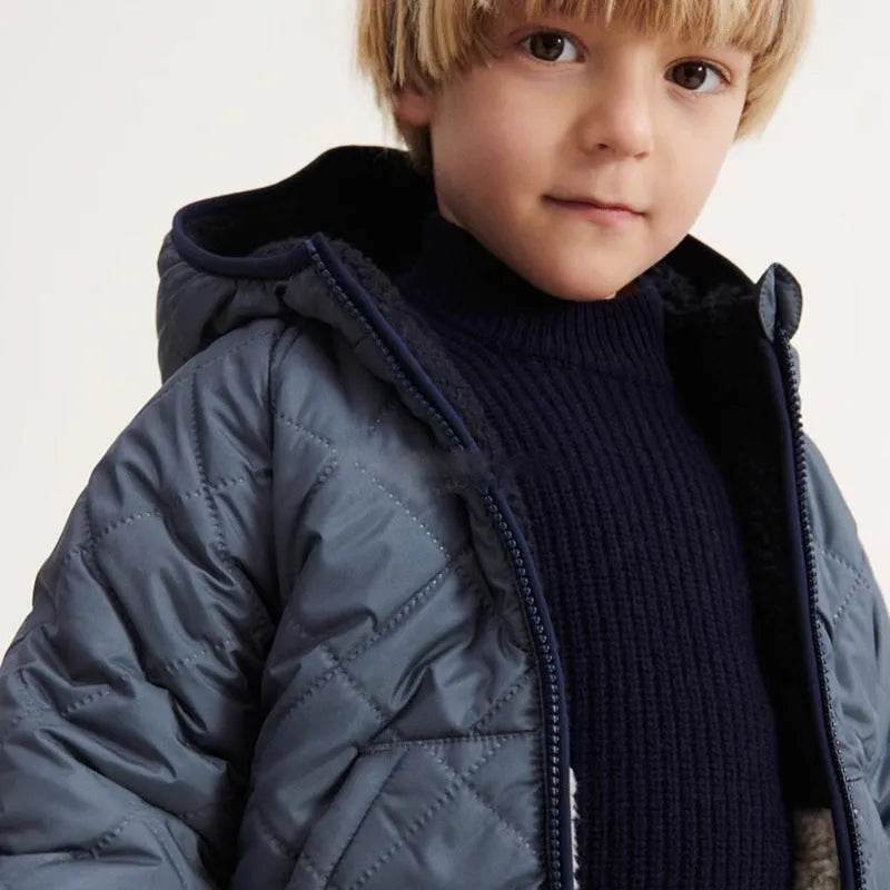 Children's Double-sided Wear Hooded Cotton Coat Jacket - EX-STOCK Canada
