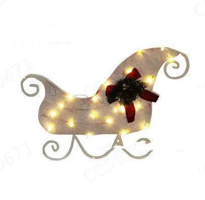 Christmas Scene Decoration With LED Lights Christmas Snowman Ornaments - EX-STOCK Canada