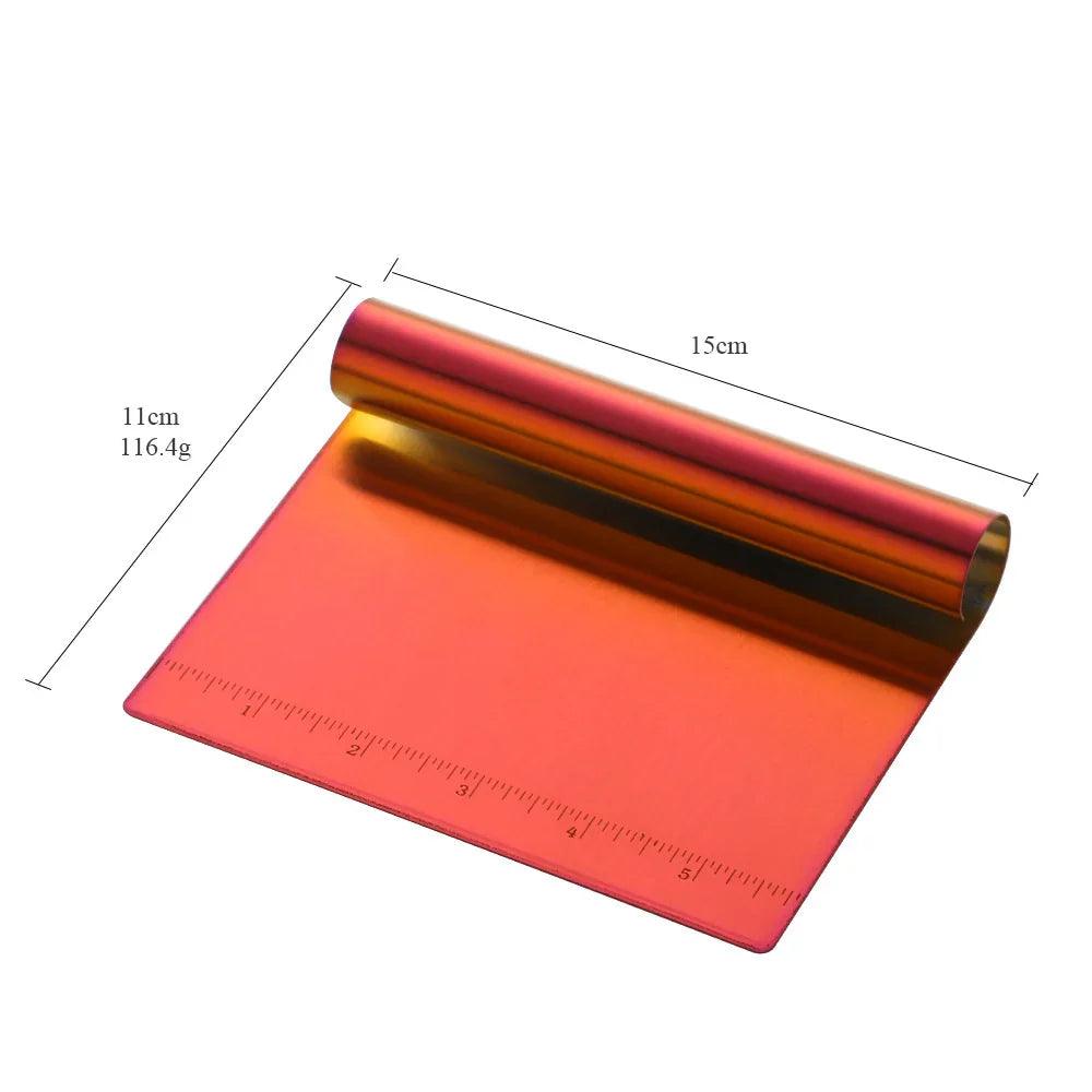 Stainless Steel Scraping Panel With Scale Baking Tool Dough Cutting Board Scraping Powder Board Tagliolini Cutter EX-STOCK Canada