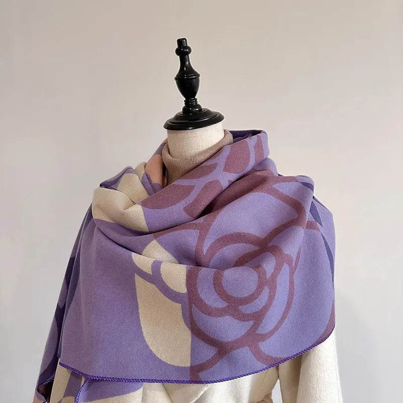 Cashmere Dual-use Warm Winter Vintage Scarf Women - EX-STOCK Canada