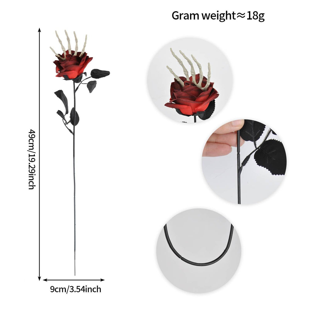 Halloween Skull Hand Rose Horror Decoration Ornaments - EX-STOCK Canada