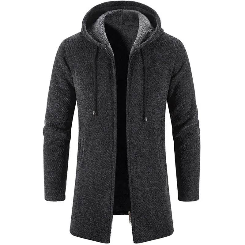 Plus Fleece Trend And Handsome All-match Cardigan For Men - EX-STOCK Canada