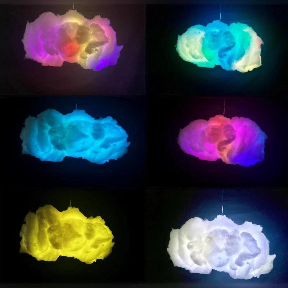 USB Cloud Light APP Control Music Synchronization 3D RGBIC Ambient Light Lightning Simulation Clouds Bedroom Room Light EX-STOCK Canada