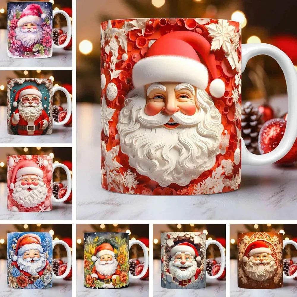 Creative 3D Christmas Ceramics Mug Christmas gift - EX-STOCK Canada