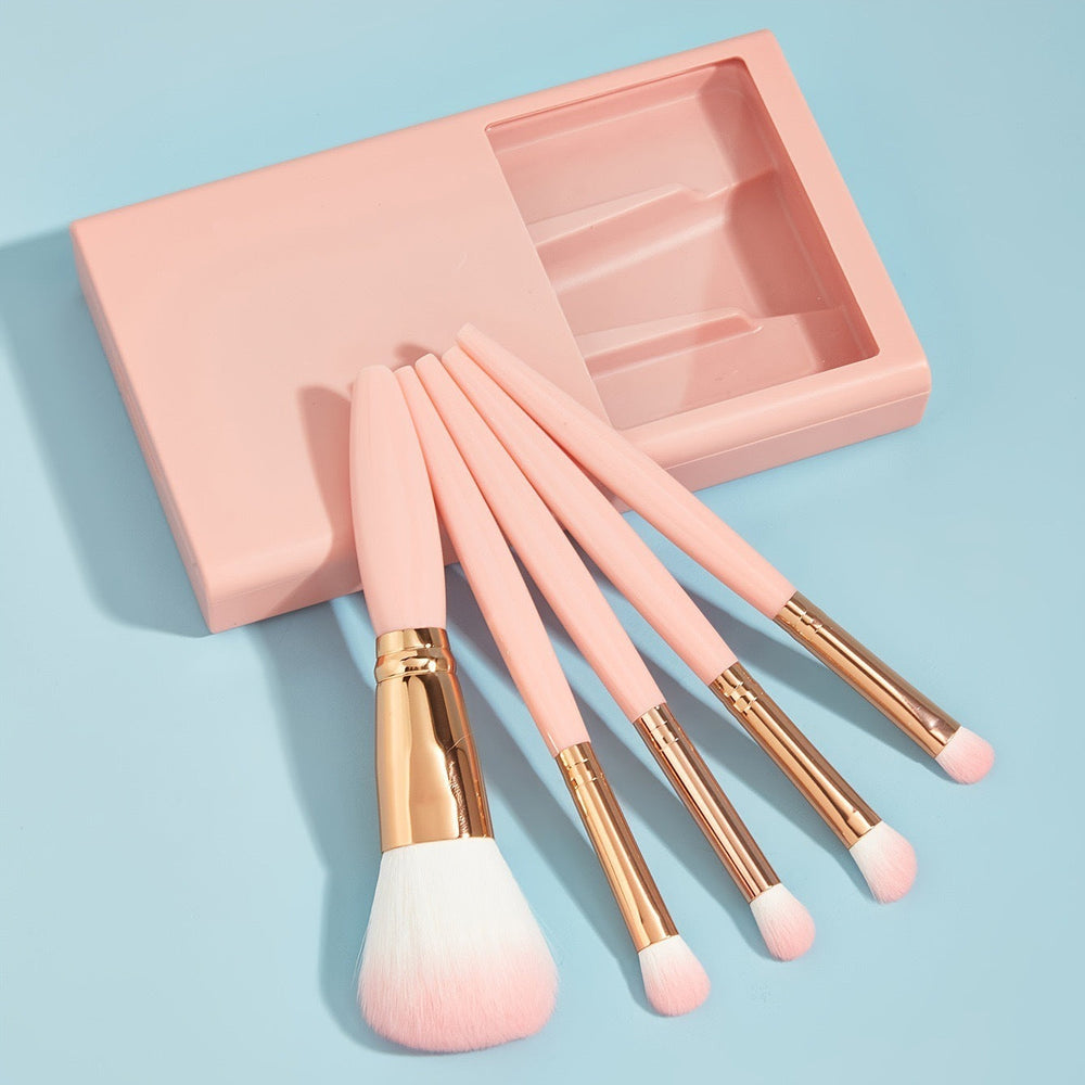5 PCs Makeup Brushes With Mirror Travel Set EX-STOCK Canada