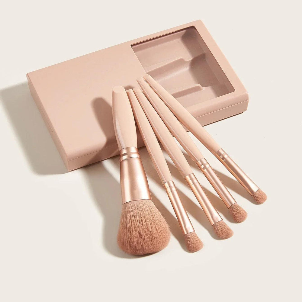 5 PCs Makeup Brushes With Mirror Travel Set EX-STOCK Canada