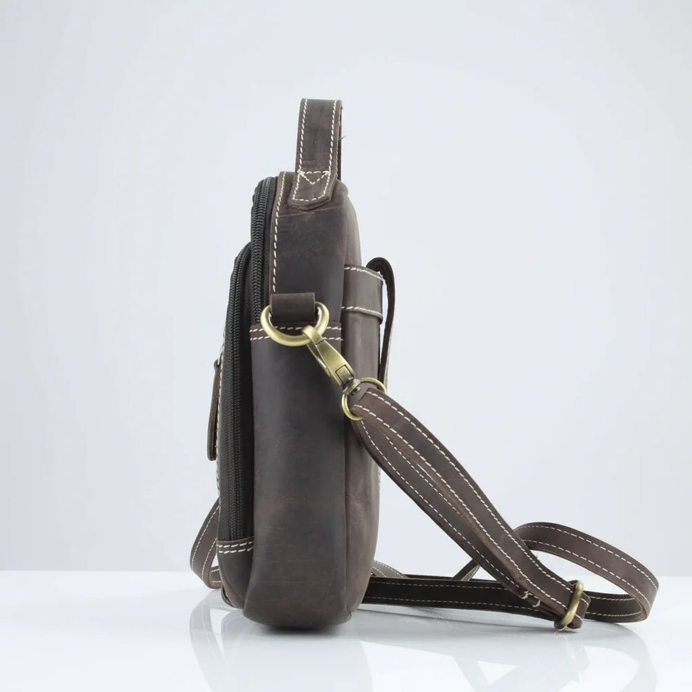 Hunter Leather Bag with Top Handle EX-STOCK Canada
