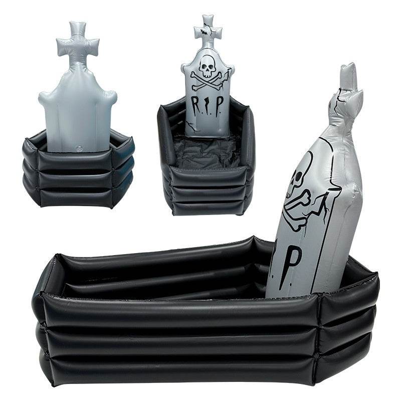 Halloween Inflatable Skull Tombstone Ice Bar - EX-STOCK Canada