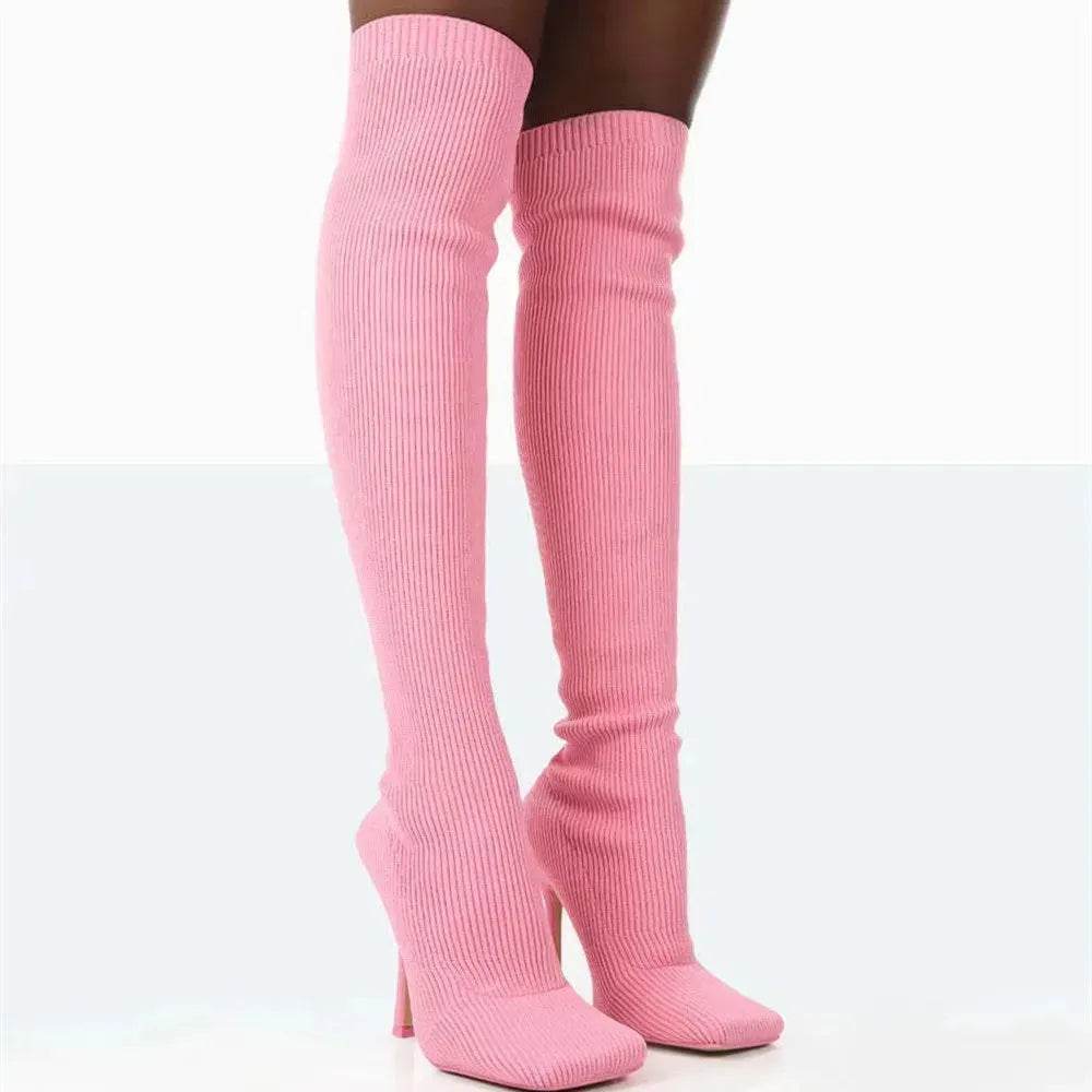 Thigh High Boots Women Over The Knee Long Boots Fashion Shoes - EX-STOCK Canada