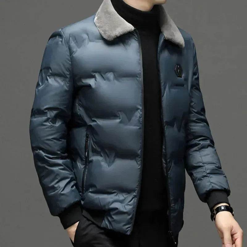 Men's Cotton-padded Slim Fit Zipper Lightweight Winter Puffer Jacket - EX-STOCK Canada