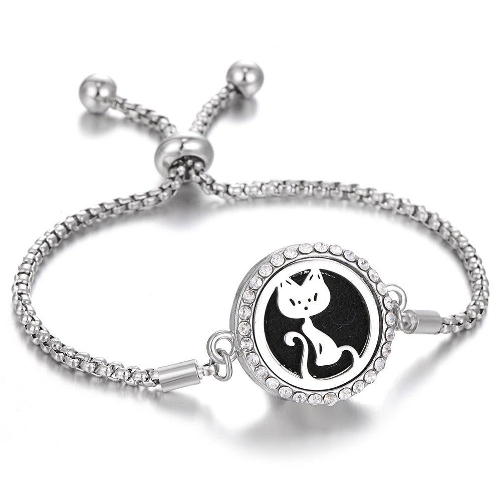 Bracelet d'aromathérapie kaléidoscope 2024 Nouveau Parfum Diffuseur d'huile essentielle Médaillon Bracelet Charms Bijoux diffuseur d'arôme pour femmes - EX-STOCK Canada