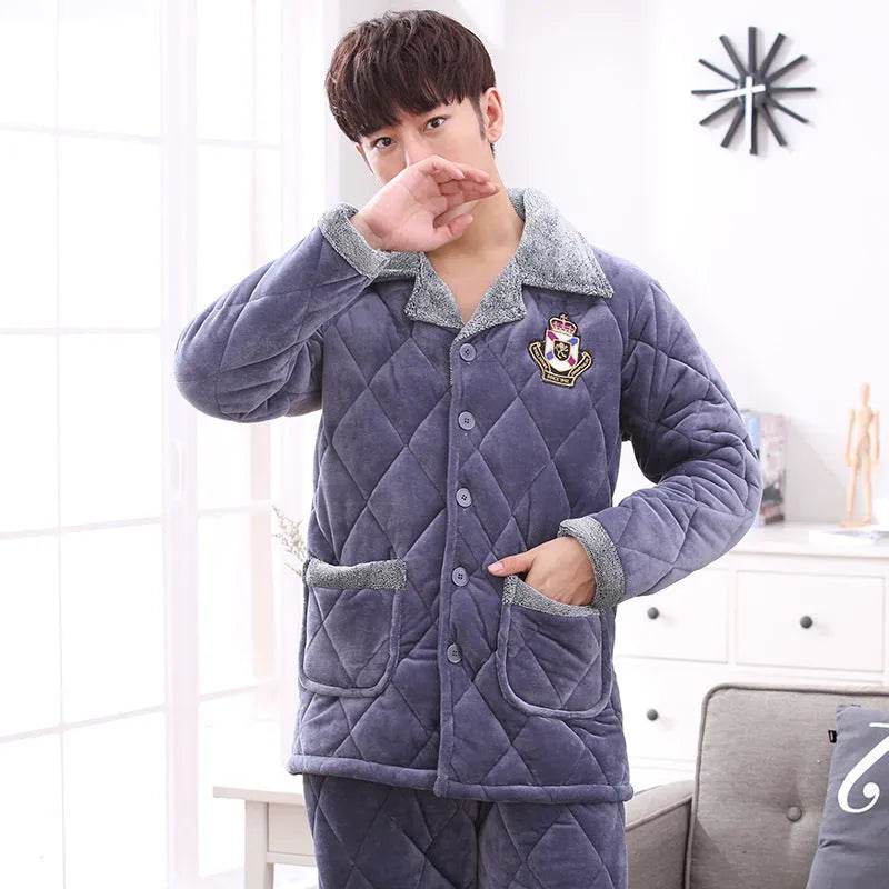 Thick quilted Winter pajamas Set 2pcs Unisex - EX-STOCK Canada