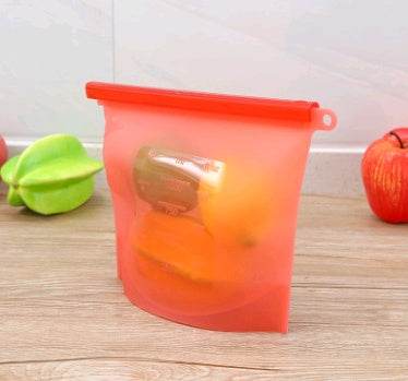 Reusable Silicone food storage bag vacuum sealed bag - EX-STOCK Canada
