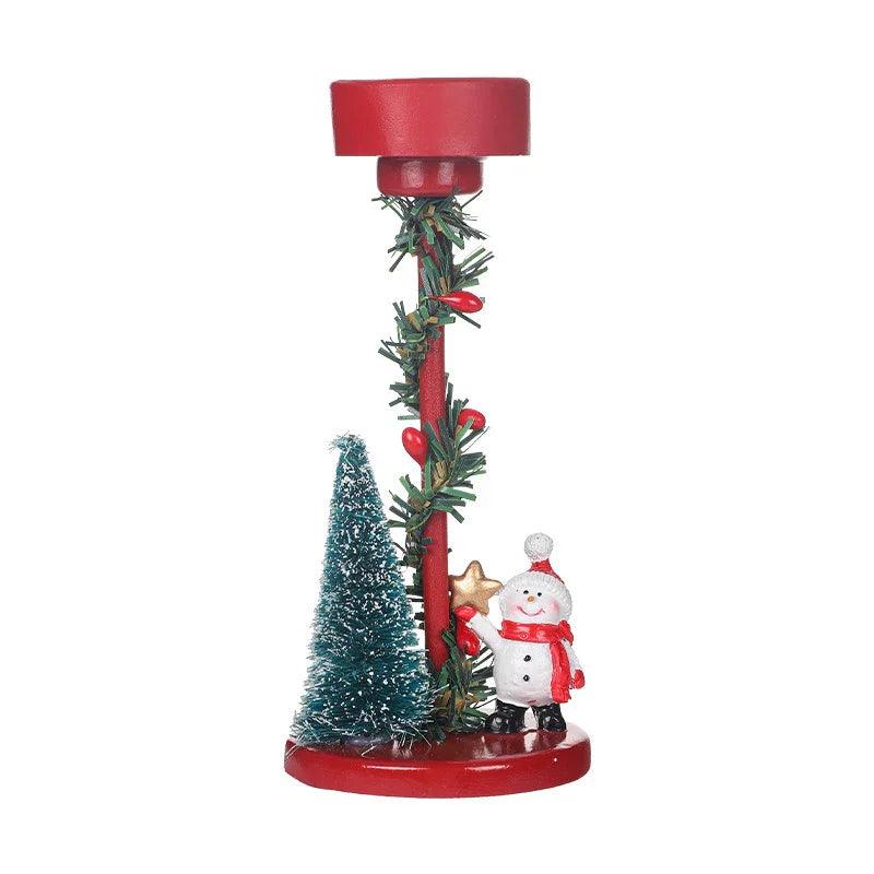 Christmas Decorations Desktop Resin Christmas Tree Elderly Candlestick EX-STOCK Canada