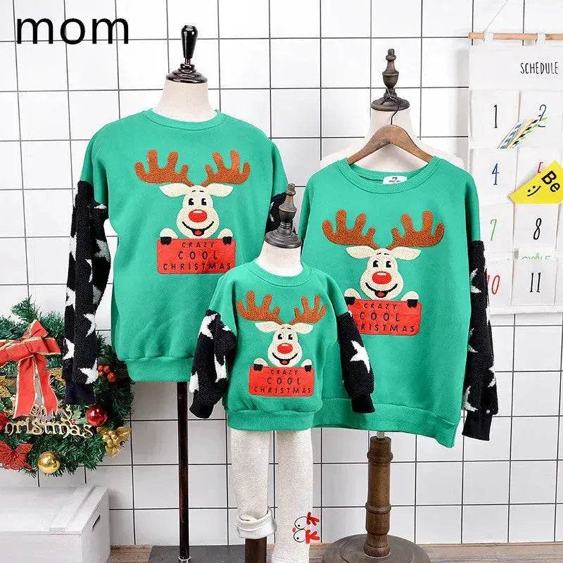 Family Christmas Deer Santa claus sweatshirt - EX-STOCK Canada