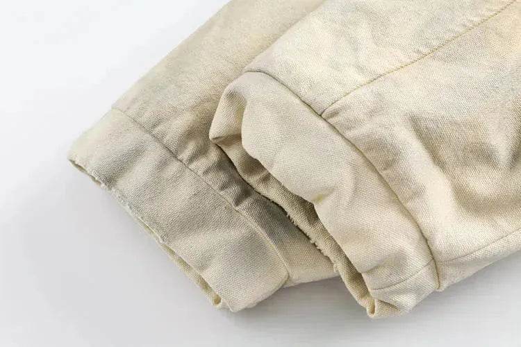 Casual men Retro Heavy Lapel Cotton padded jacket Hip pop street style - EX-STOCK Canada