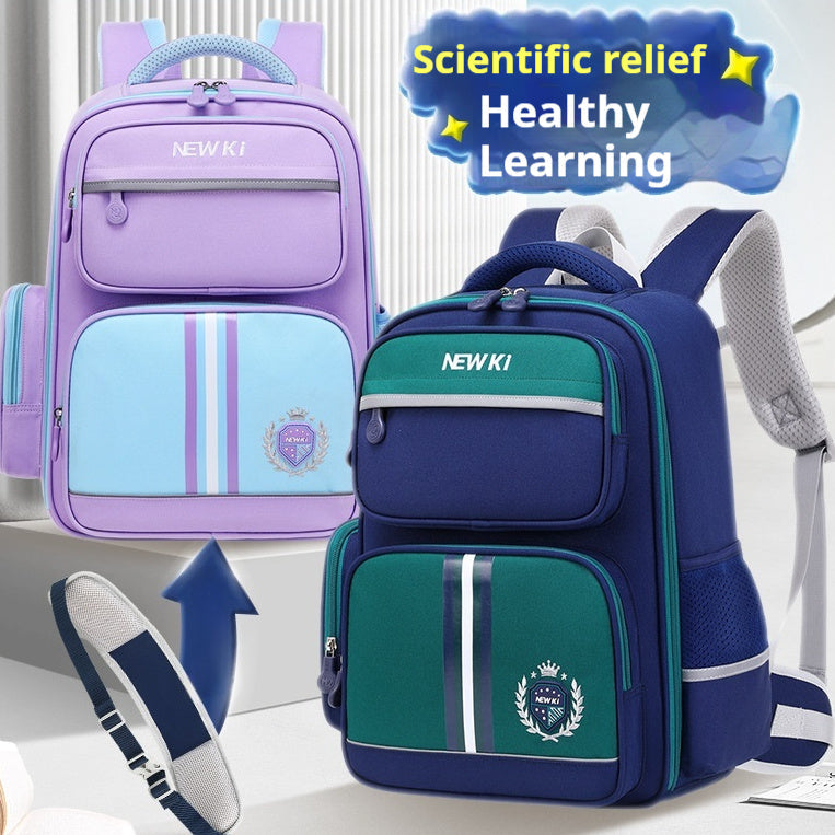 School Student Schoolbag Children's Waterproof Backpack Wear-resistant Men And Women EX-STOCK