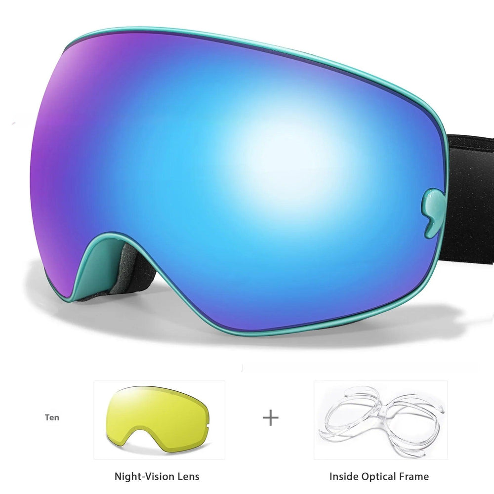 Men's And Women's Anti-fog Card Myopia Glasses Coated Large Spherical Eye Protection Ski Mountaineering Equipment EX-STOCK Canada