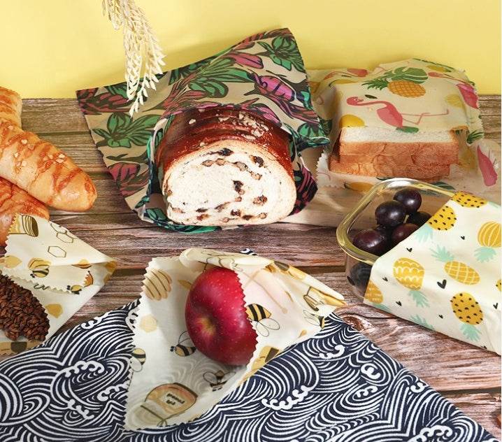 Grade Custom Size Pattern Reusable Eco friendly Food Beewax wrap - EX-STOCK Canada