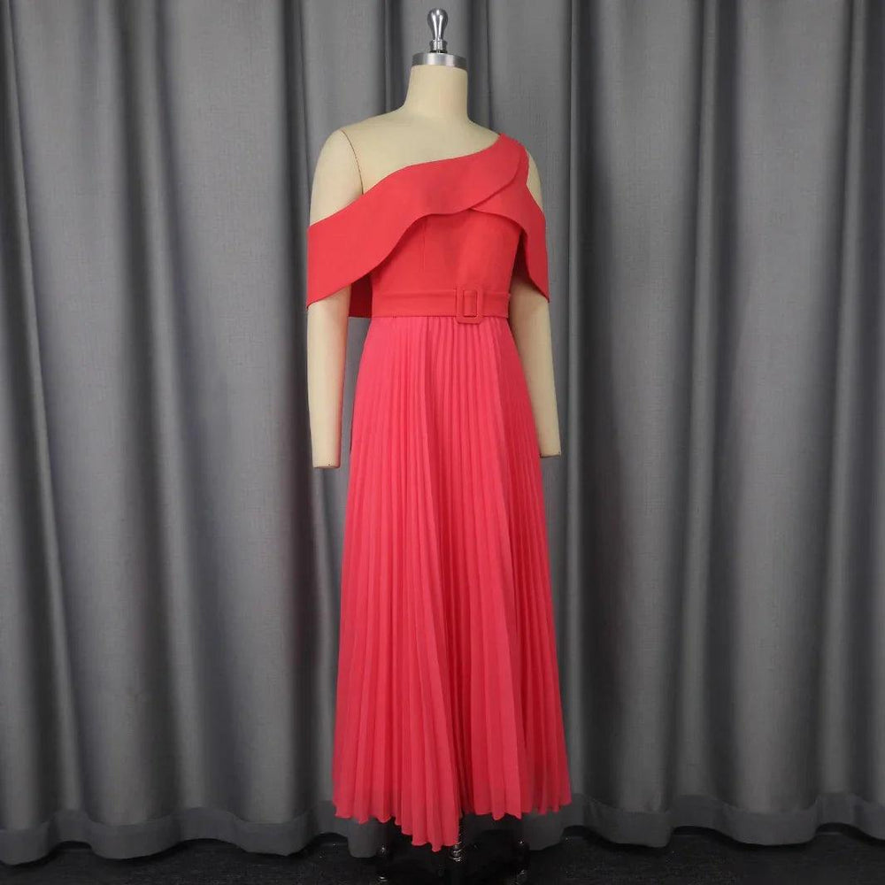 Dinner Party Fashion Slim Fit Temperament Waist-controlled Pleated Dress EX-STOCK Canada