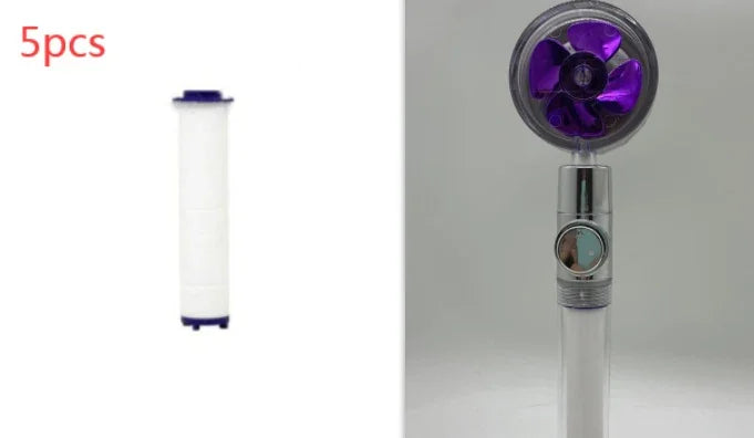 Shower Head Water Saving Flow 360 Degrees Rotating With Small Fan ABS Rain High Pressure Spray Nozzle Bathroom Accessories EX-STOCK Canada