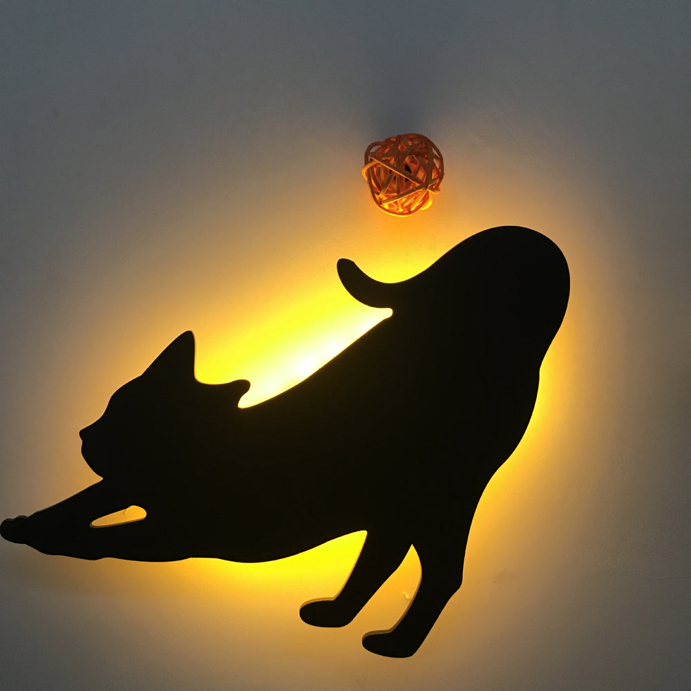 LED Animal Silhouette Night Light – Sound Sensor Wall Lamp for Kids Bedroom | 18 Designs