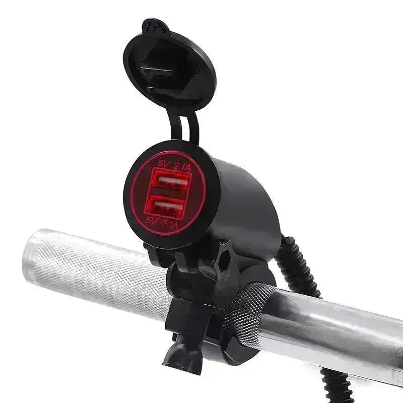4.2A Dual USB Mobile Phone Motorcycle Car Charger - EX-STOCK CANADA