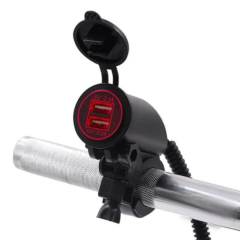 4.2A Dual USB Mobile Phone Motorcycle Car Charger - EX-STOCK Canada