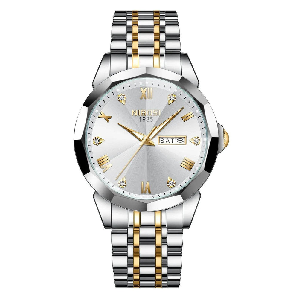 Quartz Men's Steel Strap Watch Luminous Waterproof - EX-STOCK Canada