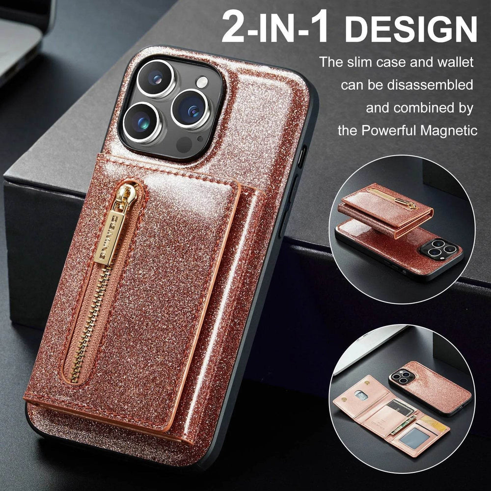 Magnetic Card Holder Protective Case Phone Case Leather Case - EX-STOCK Canada