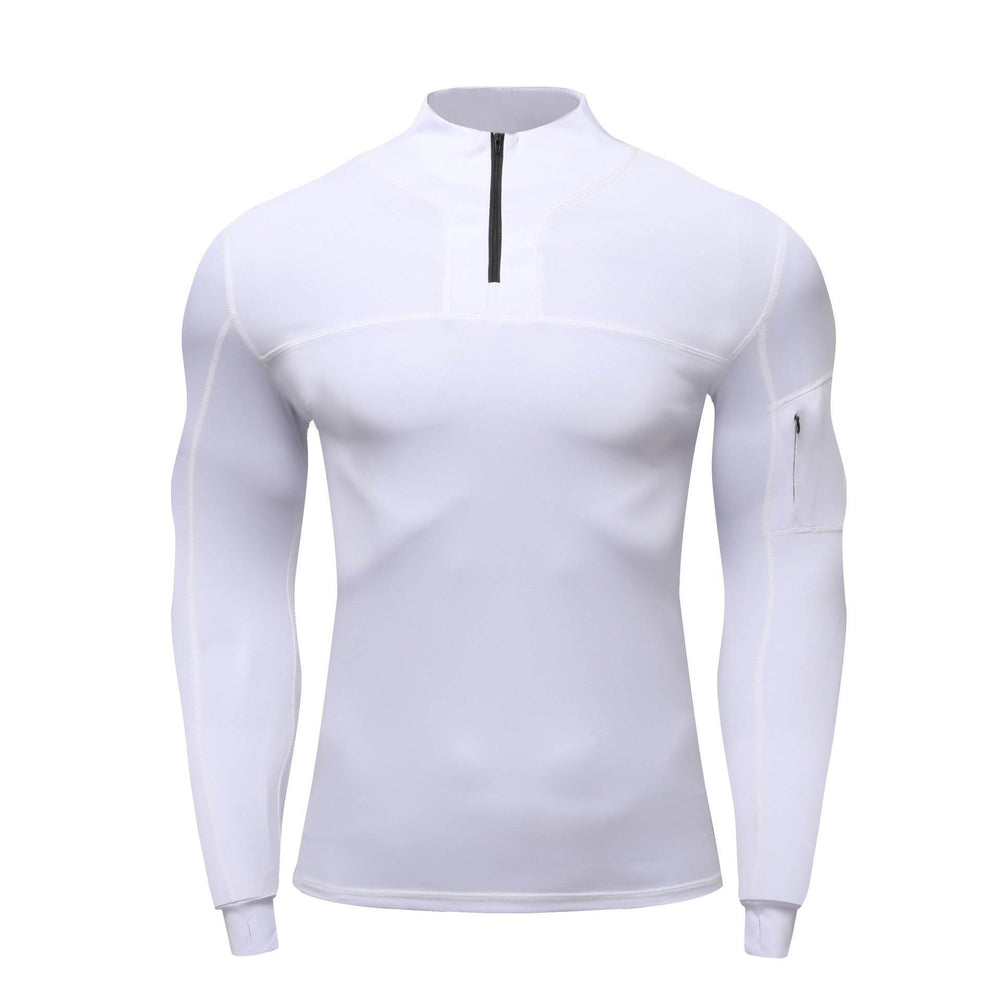 Outdoor Muscle Fitted Tactics Workout T-shirt Long Sleeve Sports Quick-drying top - EX-STOCK Canada