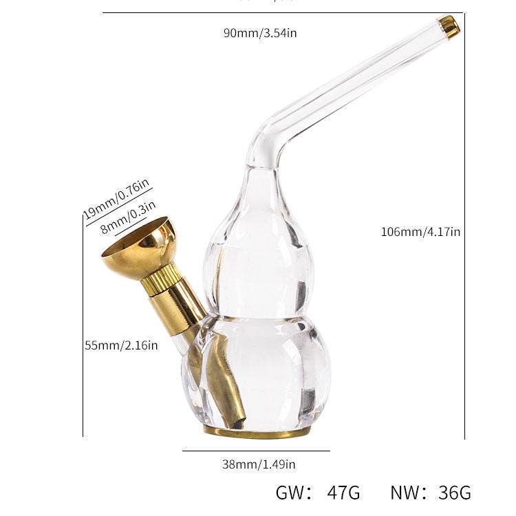 Transparent glass hookah - EX-STOCK Canada