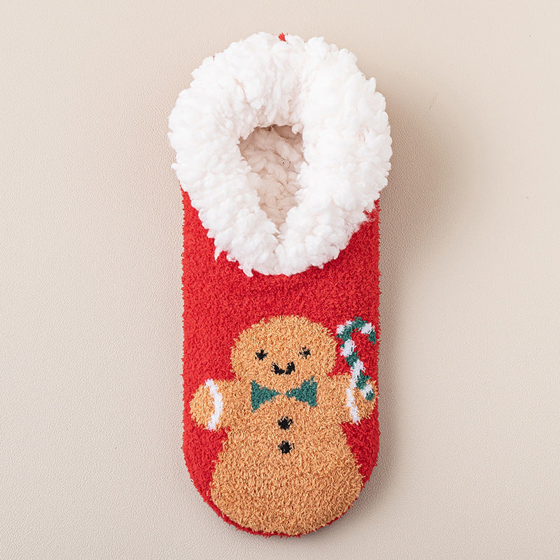 Thickened Room Socks Indoor Non-slip Silicone Lambswool Socks EX-STOCK Canada