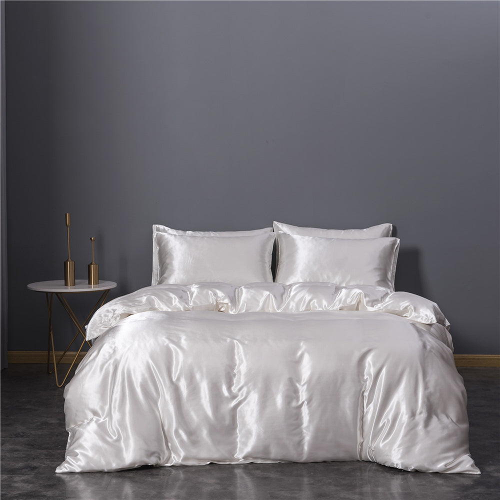 Simulation Silk Three-piece Duvet Cover Bedding EX-STOCK Canada