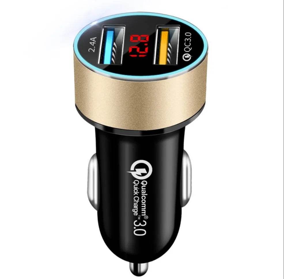 Automobile Smart Digital LED display car charger - EX-STOCK Canada
