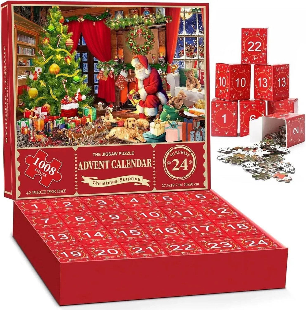 New 24 Boxes Unique Christmas Advent Calendar 2024 Jigsaw Puzzle - EX-STOCK CANADA