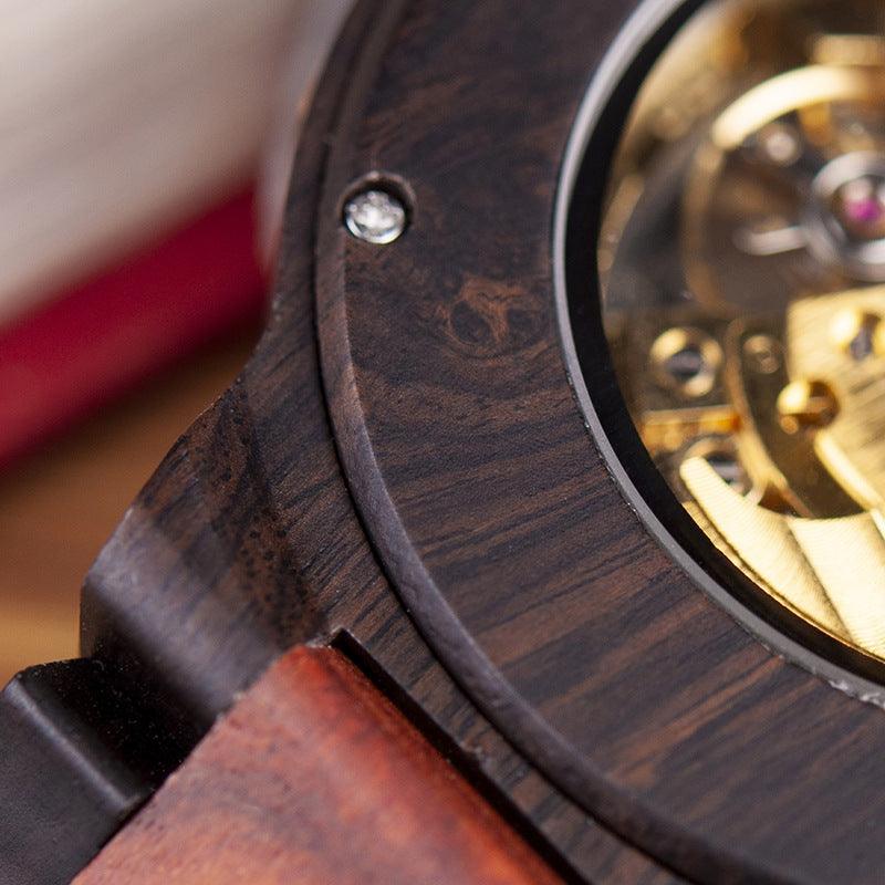 Automatic wooden mechanical luxury men's watch | EX-STOCK Canada