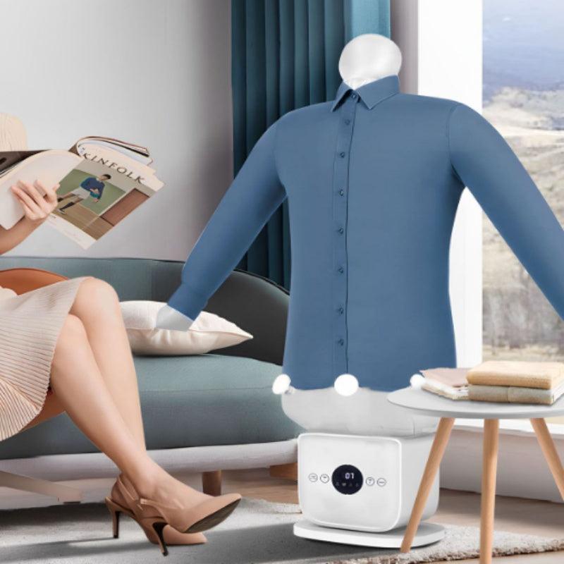 Automatic inflatable ironing and drying machine front view white Canada