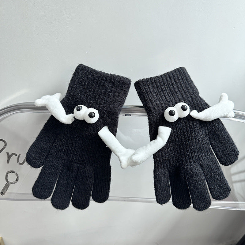 Couple Magnetic Warm Gloves Cute Doll Hand Gloves EX-STOCK Canada