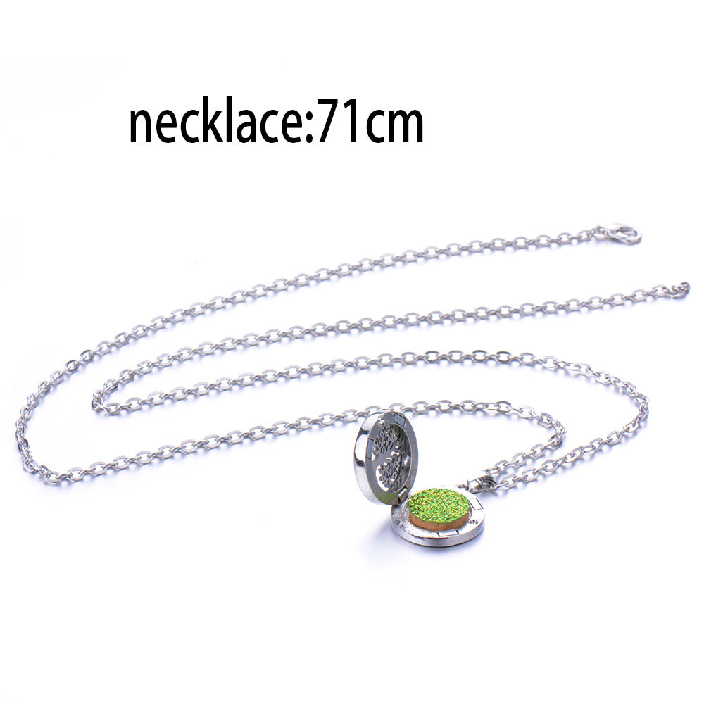 Collar con Caja de Perfume Redonda y Abierta - EX-STOCK Canada