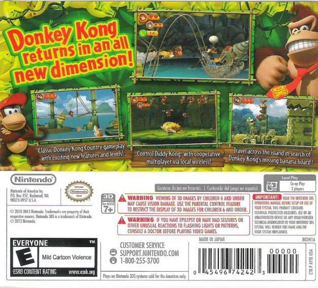 DONKEY KONG - COUNTRY RETURNS 3D
