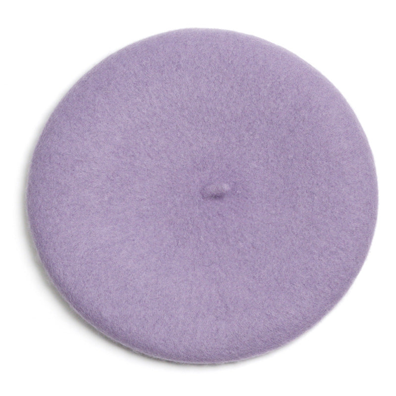 Autumn And Winter Hat Women's Wool Beret | EX-STOCK product gallery photo 31