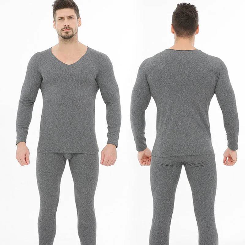 Winter Men's Sleepwear Loungewear Cashmere Long John set - EX-STOCK Canada