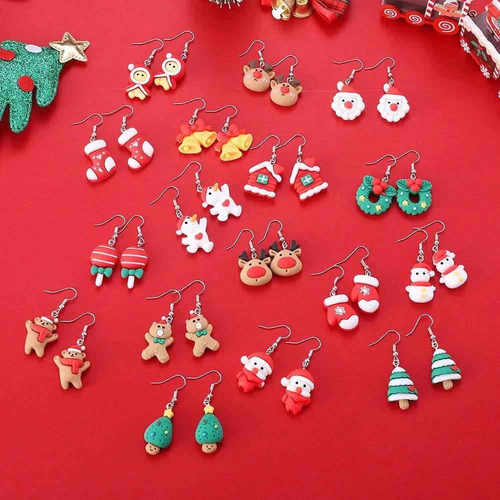 Creative Cartoon Christmas Earrings Fashion - EX-STOCK Canada