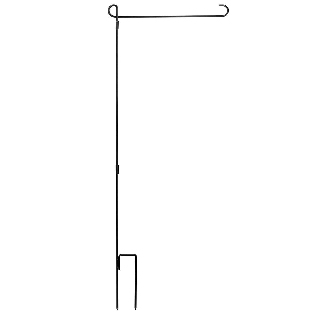 1Pc Garden Flag Stand Flagpole Weatherproof Wrought Iron Coated Yard Flag Holder For Yard Flag Party Banner Fits 11.8x17.7in Flag For Christmas Halloween Outdoor Decoration - EX-STOCK Canada