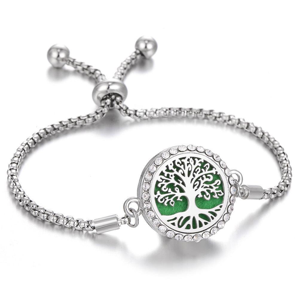 Bracelet d'aromathérapie kaléidoscope 2024 Nouveau Parfum Diffuseur d'huile essentielle Médaillon Bracelet Charms Bijoux diffuseur d'arôme pour femmes - EX-STOCK Canada