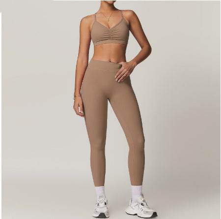 2pcs Yoga Outfit set Sport Fitness Workout Gym wear for women - EX-STOCK Canada