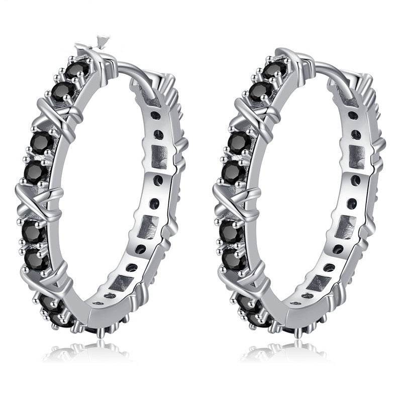 Fashion Simple Zircon Women's Copper Earrings - EX-STOCK Canada